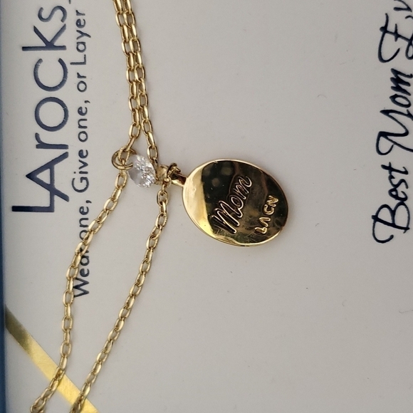 L.A. Rocks Silver Plated Mom Necklace set New in Box - Picture 2 of 6